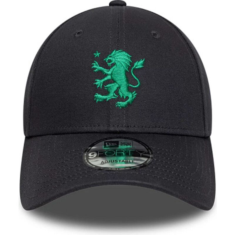 casquette-courbee-grise-ajustable-avec-logo-vert-9forty-seasonal-aston-villa-football-club-premier-league-new-era