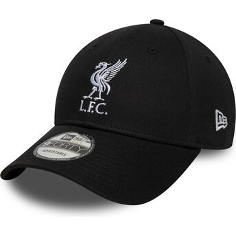 Mützen gebogen schwarz verstellbares band 9FORTY Core der Liverpool Football Club Premier League von New Era