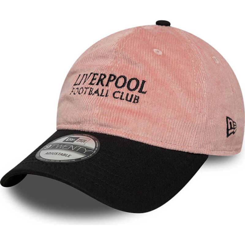 casquette-courbee-rose-et-noire-ajustable-9twenty-cord-liverpool-football-club-premier-league-new-era