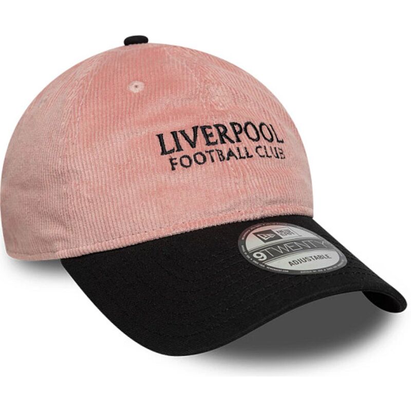 casquette-courbee-rose-et-noire-ajustable-9twenty-cord-liverpool-football-club-premier-league-new-era