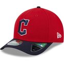 mutzen-gebogen-rot-snapback-9forty-m-crown-player-replica-der-cleveland-guardians-mlb-von-new-era