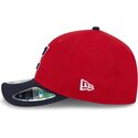 casquette-courbee-rouge-et-bleue-marine-snapback-9forty-m-crown-player-replica-cleveland-guardians-mlb-new-era