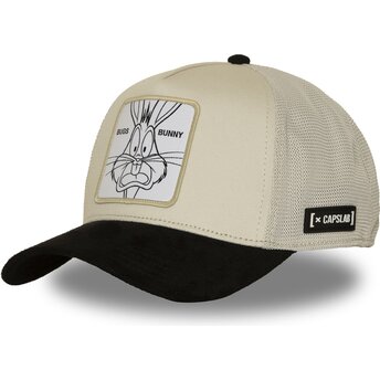 Casquette trucker beige et noire Bugs Bunny LOO14 BIC Looney Tunes Capslab