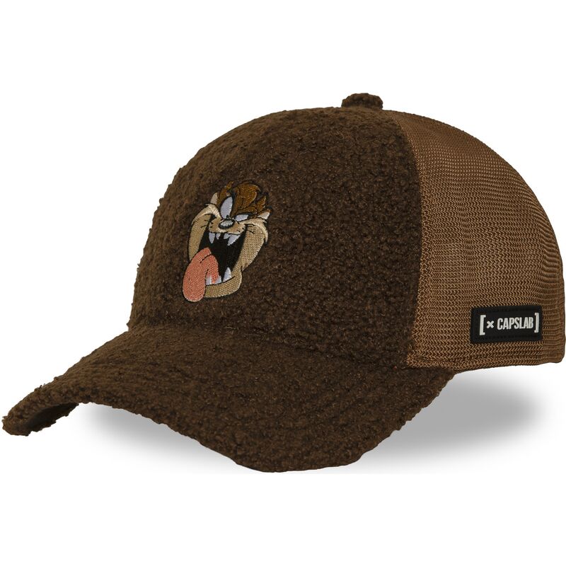 casquette-trucker-marron-diable-tasmanie-loo14-taz-looney-tunes-capslab casquette-trucker-marron-diable-tasmanie-loo14-taz-looney-tunes-capslab