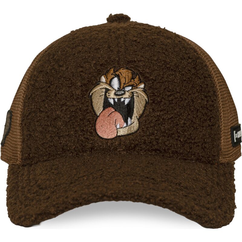 casquette-trucker-marron-diable-tasmanie-loo14-taz-looney-tunes-capslab casquette-trucker-marron-diable-tasmanie-loo14-taz-looney-tunes-capslab