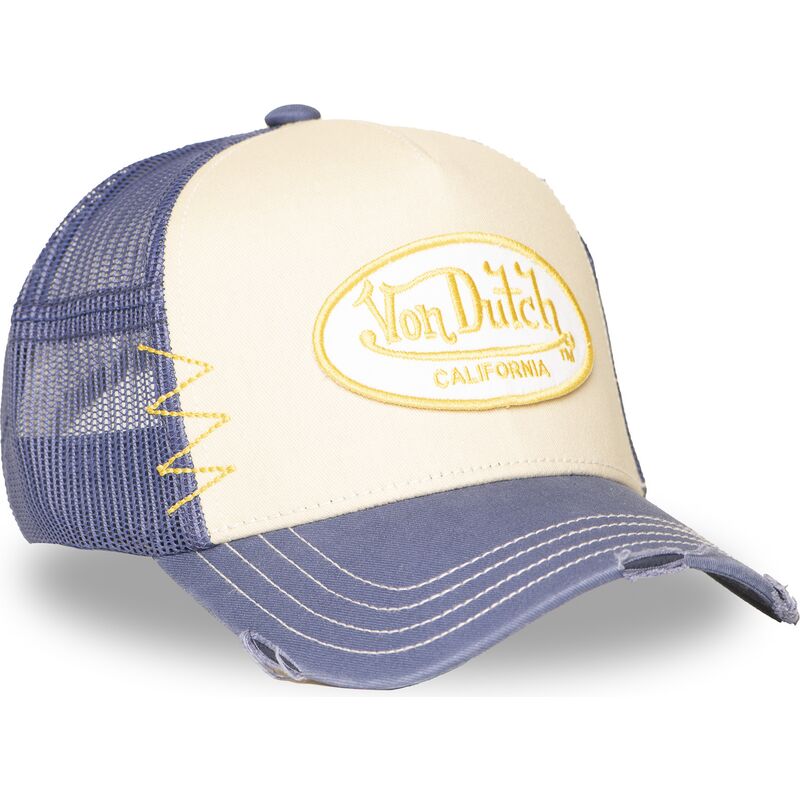 trucker-cap-beige-und-violett-used-13-von-von-dutch