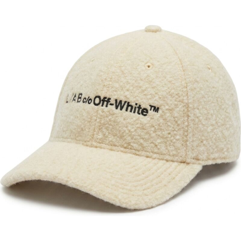 casquette-courbee-jaune-ajustable-embroidered-sherpa-l-ab-c-o-off-white casquette-courbee-jaune-ajustable-embroidered-sherpa-l-ab-c-o-off-white