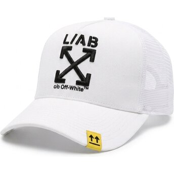 Mützen gebogen weiß snapback Clamp Arrows von L/AB c/o Off-White™