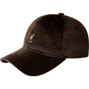 Casquette courbée marron ajustable Cord Baseball Kangol