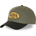 casquette-courbee-verte-et-noire-snapback-terry-fk-von-dutch