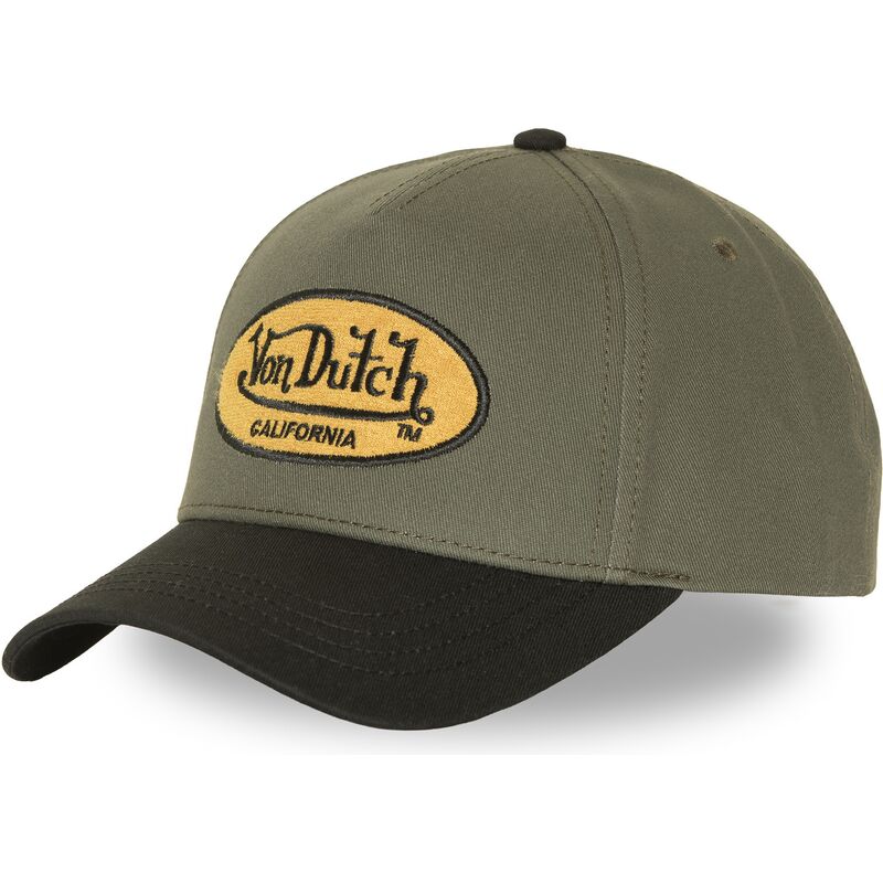 casquette-courbee-verte-et-noire-snapback-terry-fk-von-dutch