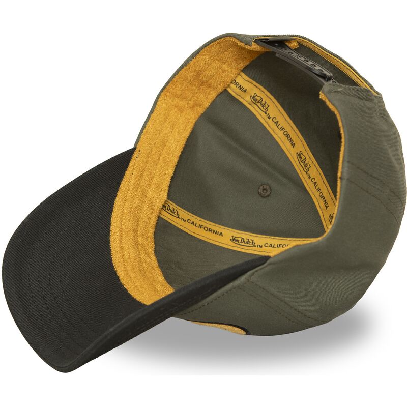casquette-courbee-verte-et-noire-snapback-terry-fk-von-dutch