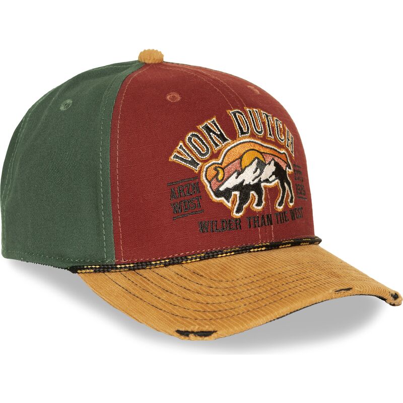 casquette-courbee-rouge-et-grise-snapback-sem15-von-dutch