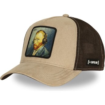 Mützen gebogen beige snapback ART1 MONO Vincent van Gogh Famous von Capslab