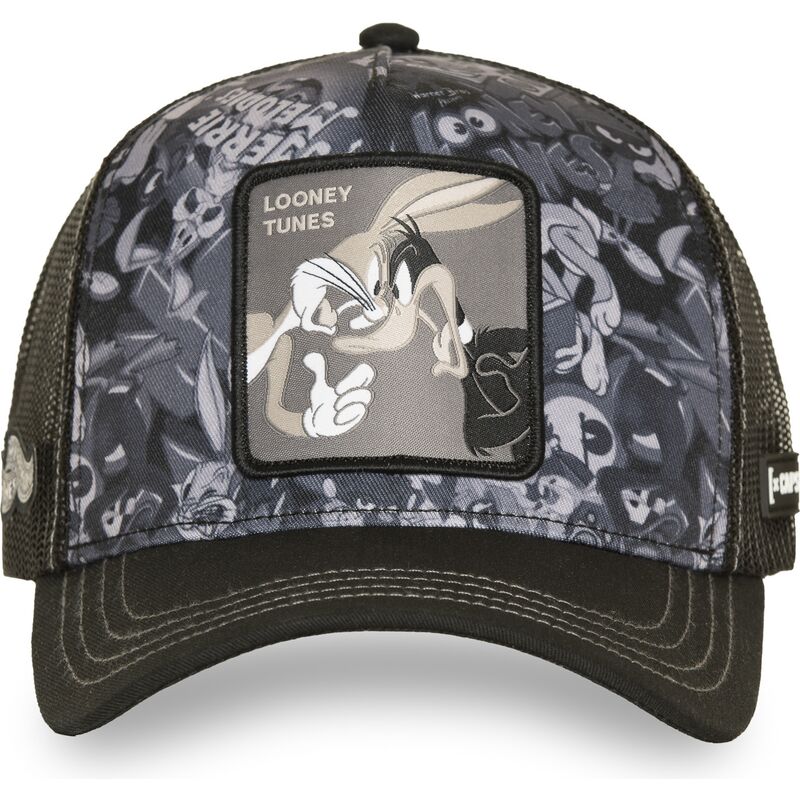 mutzen-gebogen-schwarz-snapback-loo14-duo-bugs-bunny-und-daffy-duck-looney-tunes-von-capslab