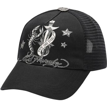 Mützen gebogen schwarz snapback Dagger Scorpion von Ed Hardy
