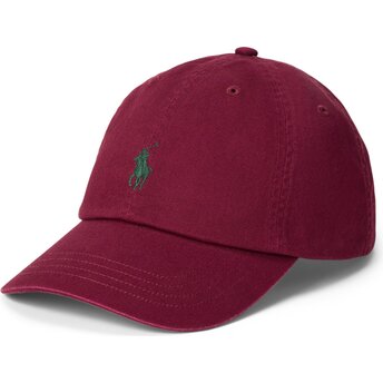 Mützen gebogen rot verstellbares band Cotton Chino Classic Sport von Polo Ralph Lauren