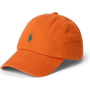Mützen gebogen orange verstellbares band Cotton Chino Classic Sport von Polo Ralph Lauren