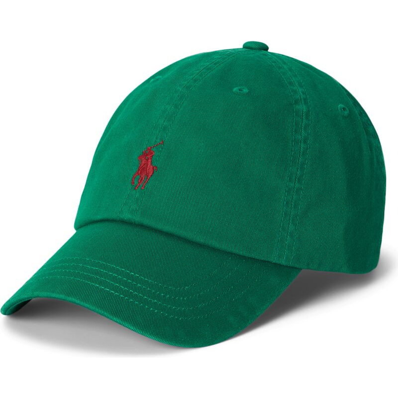 casquette-courbee-verte-ajustable-avec-logo-rouge-cotton-chino-classic-sport-polo-ralph-lauren