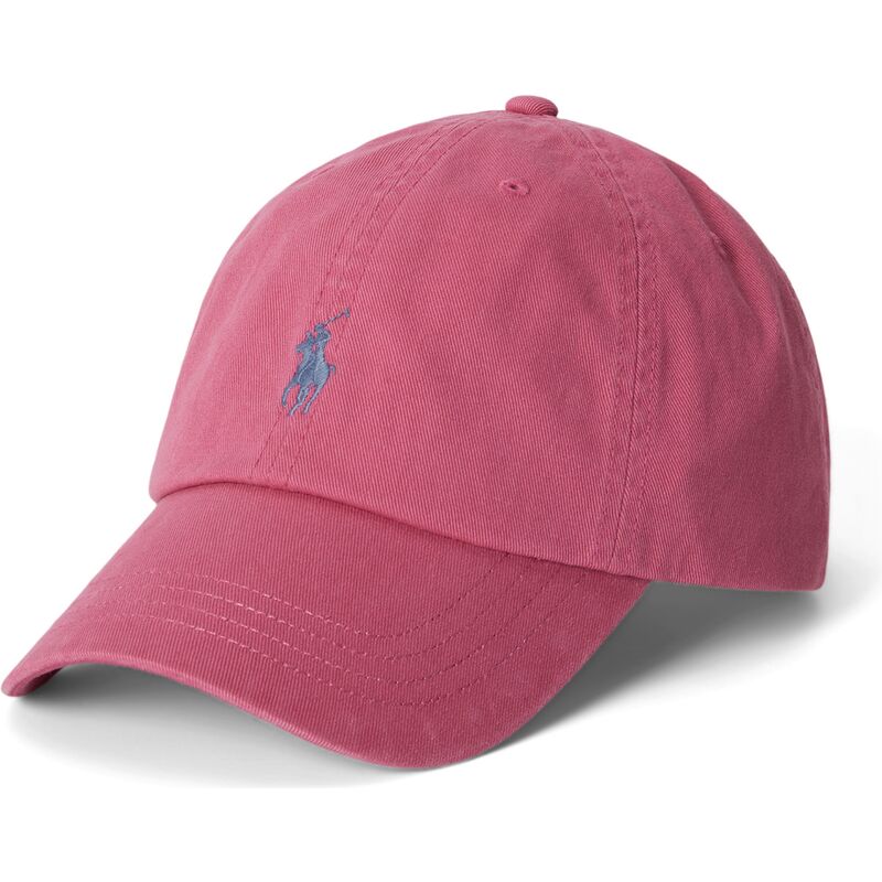 casquette-courbee-rose-ajustable-avec-logo-grise-cotton-chino-classic-sport-polo-ralph-lauren