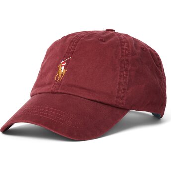 Mützen gebogen rot verstellbares band Classic Sport Rich Ruby von Polo Ralph Lauren
