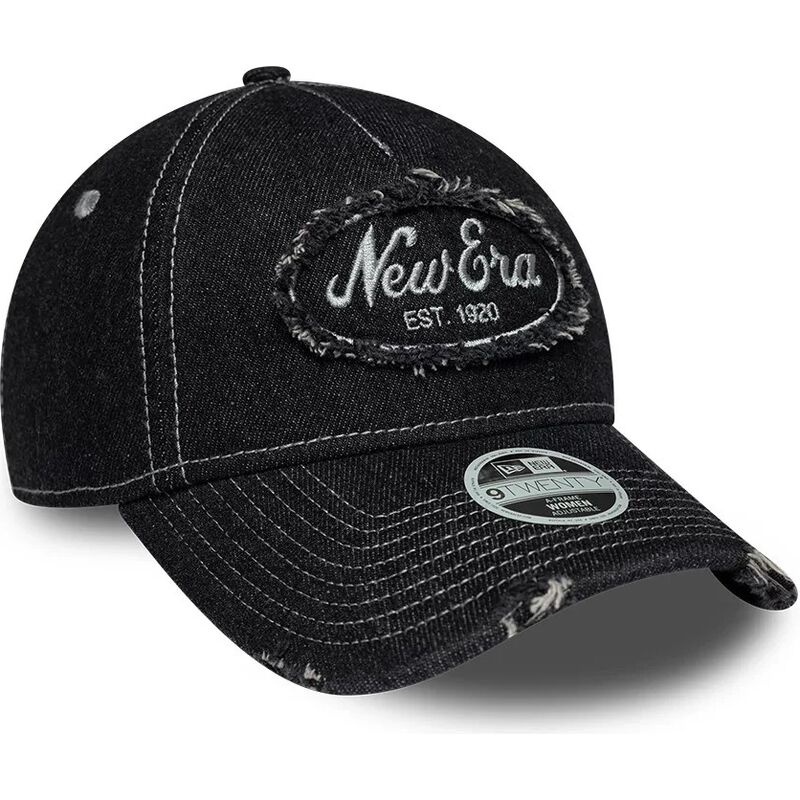 mutzen-gebogen-schwarz-verstellbares-band-9twenty-a-frame-distress-von-new-era