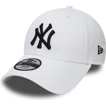 Casquette courbée blanche ajustable pour enfant 9FORTY League Essential New York Yankees MLB New Era