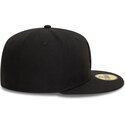 schwarze-enganliegende-flatcap-mit-schwarzem-logo-59fifty-league-essential-der-los-angeles-dodgers-mlb-von-new-era
