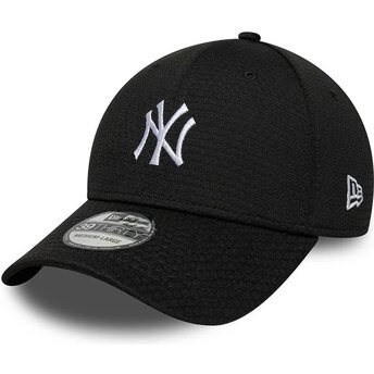 Casquette courbée noire ajustée 39THIRTY Stretch Mesh New York Yankees MLB New Era