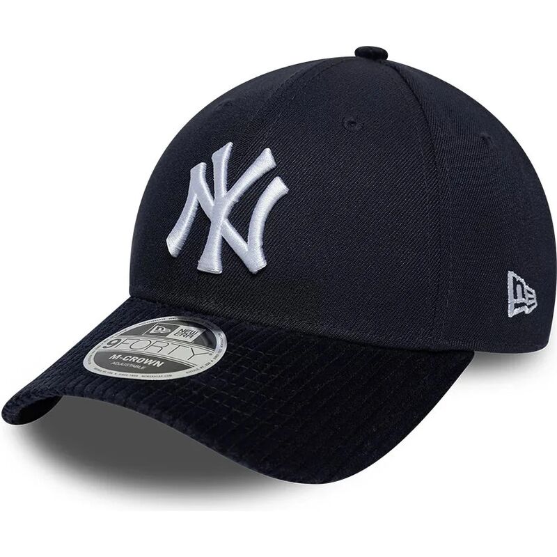 mutzen-gebogen-marineblau-snapback-9forty-m-crown-cord-visor-der-new-york-yankees-mlb-von-new-era