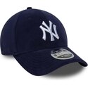 casquette-courbee-bleue-marine-snapback-9forty-m-crown-fleece-new-york-yankees-mlb-new-era