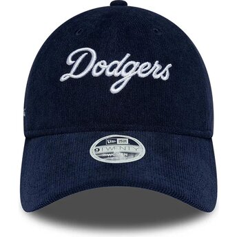 Mützen gebogen marineblau verstellbares band 9TWENTY Cord Script der Los Angeles Dodgers MLB von New Era