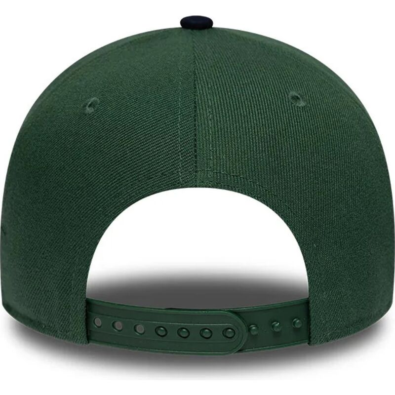 casquette-courbee-verte-et-bleue-marine-snapback-e-frame-suede-visor-new-york-yankees-mlb-new-era