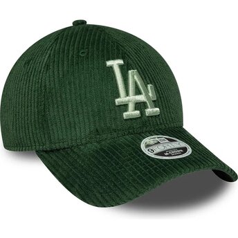 Mützen gebogen grün snapback 9FORTY M-Crown Chunky Cord der Los Angeles Dodgers MLB von New Era