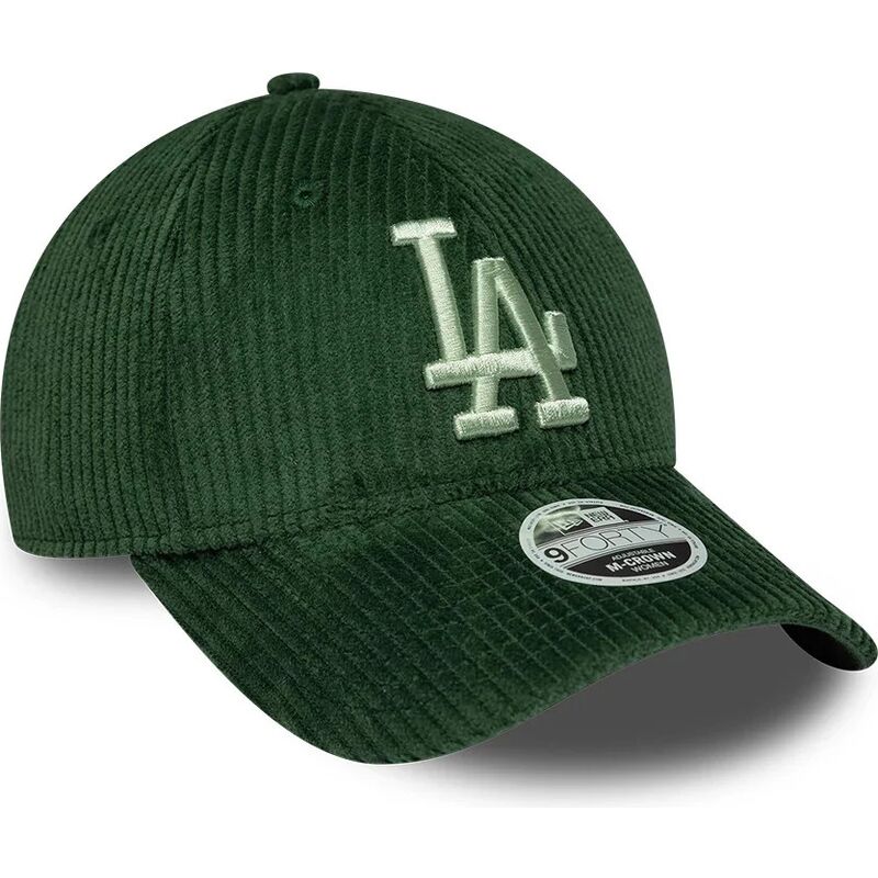 mutzen-gebogen-grun-snapback-9forty-m-crown-chunky-cord-der-los-angeles-dodgers-mlb-von-new-era