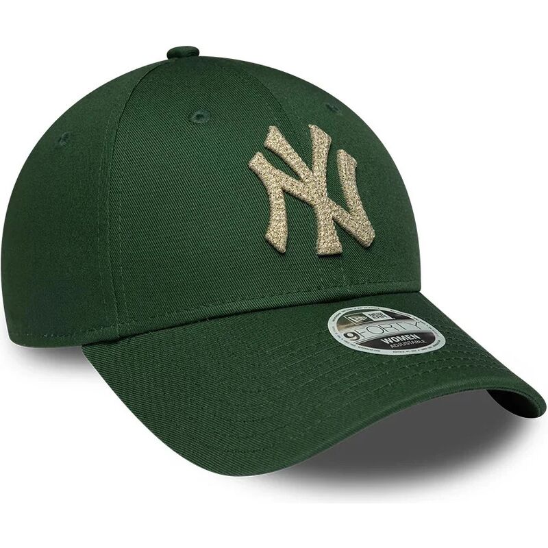 mutzen-gebogen-grun-verstellbares-band-9forty-metallic-der-new-york-yankees-mlb-von-new-era
