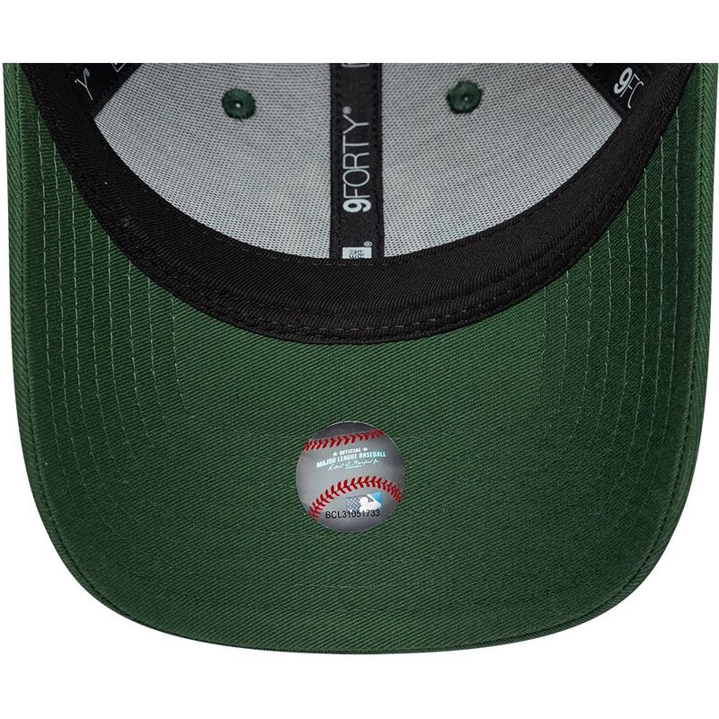 mutzen-gebogen-grun-verstellbares-band-9forty-metallic-der-new-york-yankees-mlb-von-new-era
