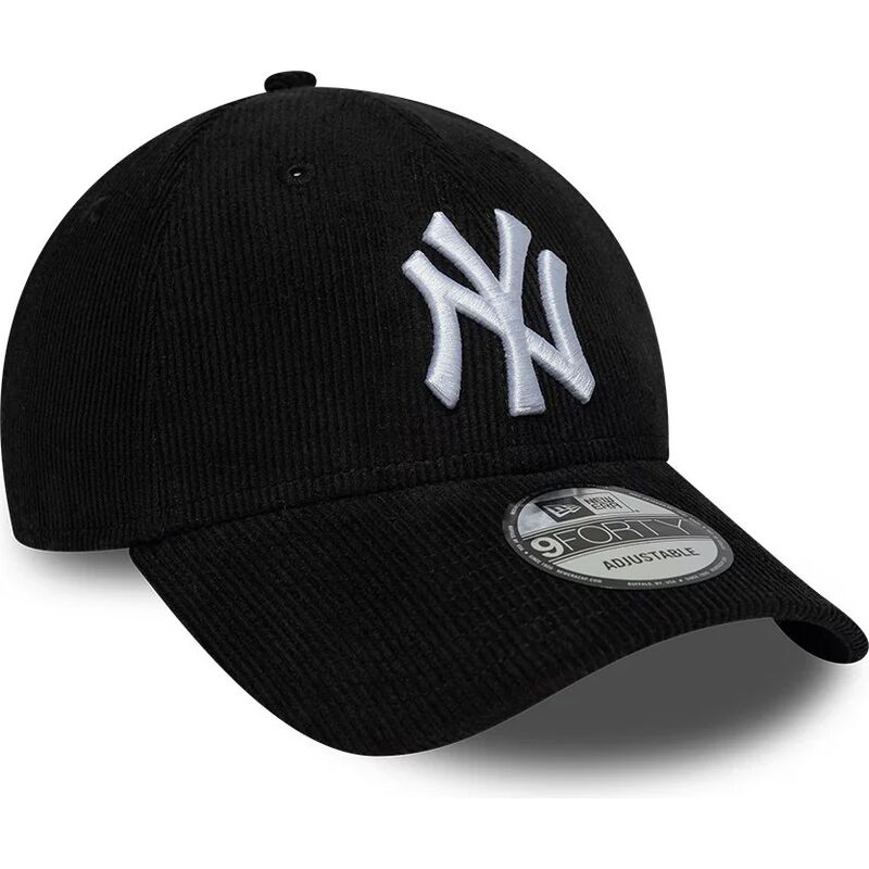 casquette-courbee-noire-snapback-9forty-entry-cord-new-york-yankees-mlb-new-era