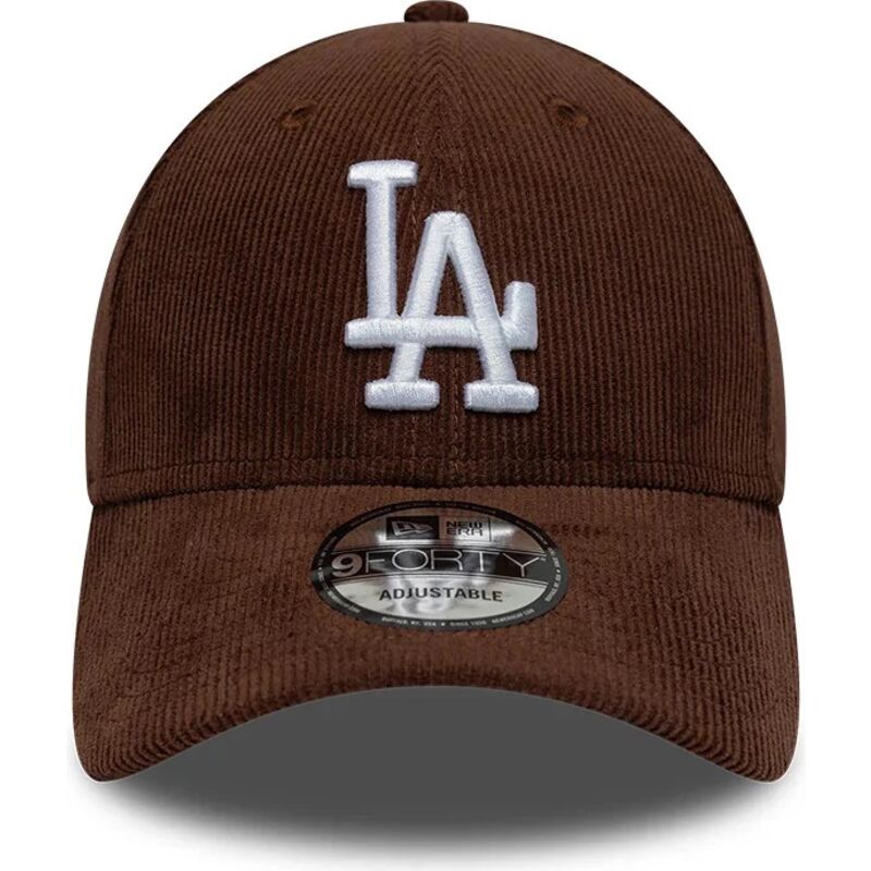 casquette-courbee-marron-snapback-9forty-entry-cord-los-angeles-dodgers-mlb-new-era