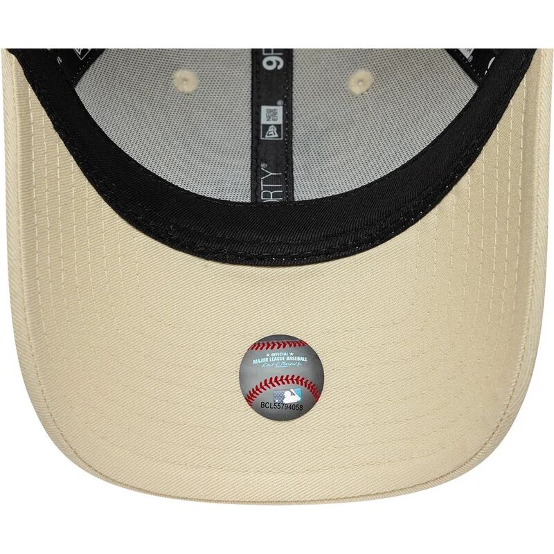 mutzen-gebogen-beige-verstellbares-band-9forty-infill-der-los-angeles-dodgers-mlb-von-new-era