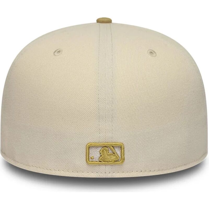 mutzen-flach-beige-angepasst-59fifty-league-essential-der-new-york-yankees-mlb-von-new-era