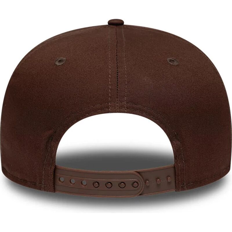 casquette-plate-marron-snapback-9fifty-original-fit-league-essential-new-york-yankees-mlb-new-era