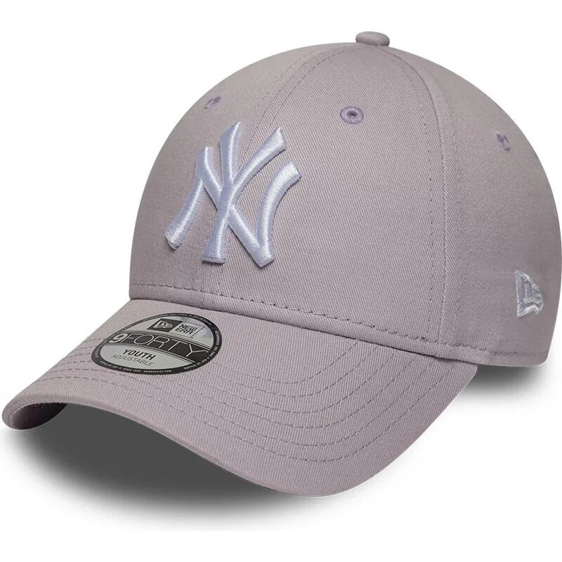 mutzen-gebogen-violett-verstellbares-band-fur-kinder-9forty-league-essential-der-new-york-yankees-mlb-von-new-era