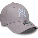 casquette-courbee-violette-claire-ajustable-pour-enfant-9forty-league-essential-new-york-yankees-mlb-new-era