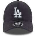 mutzen-gebogen-grau-snapback-9forty-m-crown-fleece-der-los-angeles-dodgers-mlb-von-new-era