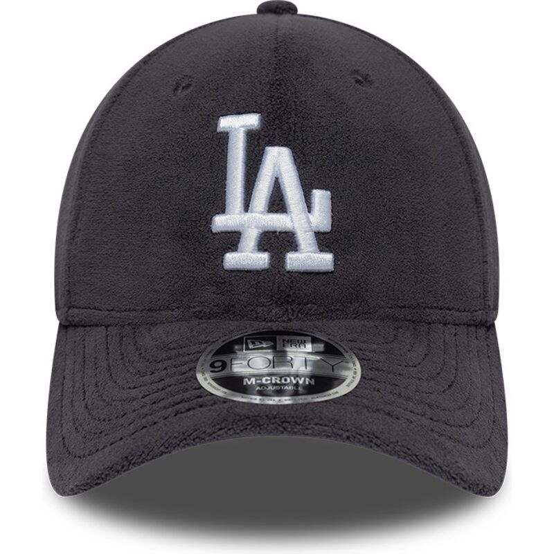 casquette-courbee-grise-snapback-9forty-m-crown-fleece-los-angeles-dodgers-mlb-new-era