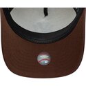casquette-courbee-beige-et-marron-ajustable-pour-femme-9forty-m-crown-fabric-mix-new-york-yankees-mlb-new-era