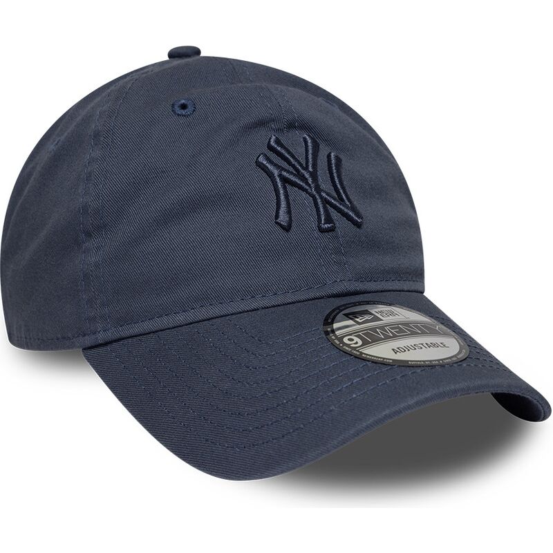 casquette-courbee-bleue-ajustable-avec-logo-bleu-9twenty-washed-midi-logo-new-york-yankees-mlb-new-era casquette-courbee-bleue-ajustable-avec-logo-bleu-9twenty-washed-midi-logo-new-york-yankees-mlb-new-era
