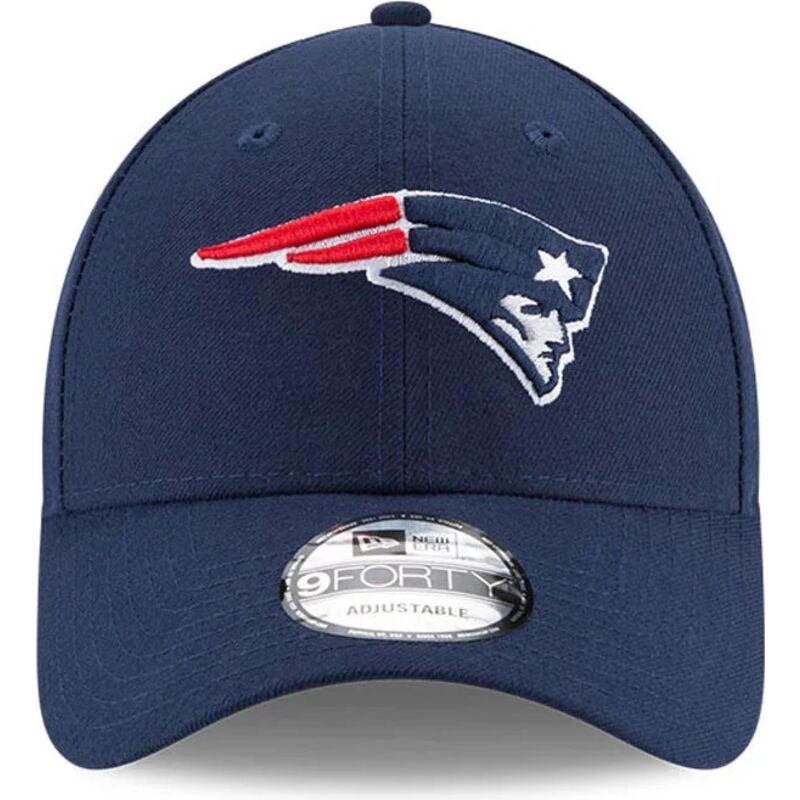 marineblaue-verstellbare-curved-cap-9forty-the-league-der-new-england-patriots-nfl-von-new-era