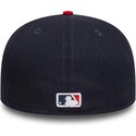 marineblaue-und-rote-anliegende-flat-cap-59fifty-ac-perf-der-atlanta-braves-mlb-von-new-era